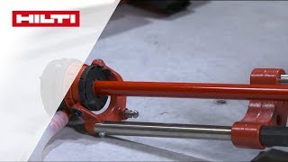 HOW TO HILTI DD 30 diamantboormachine  plaatsen en verwijderen van de boor [upl. by Raffaello]