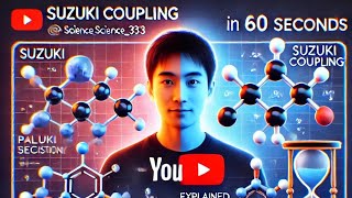 Suzuki Coupling in 60 Seconds Chemistry Made Easy 🚀💥 organicreaction science chemicalresearch [upl. by Shriner161]