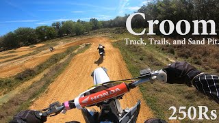 Honda CR250R TRX250R Croom Track Trail A and Sand Pit Enduro MX [upl. by Kaleb]