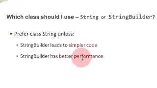 Java Basics  Intro to Class StringBuilder [upl. by Solly]