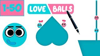 Love Balls Levels 150 3 Stars Walkthrough Любовные шары Уровни 150 3 звезды Прохождение [upl. by Llemij744]