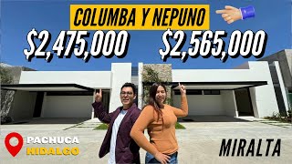 🏡 ¡MODELOS COLUMBA Y NEPTUNO EN MIRALTA PACHUCA 🏡 Casas de Lujo desde 2475000 [upl. by Arrej]