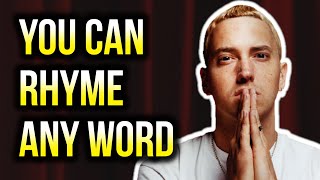 How To Rhyme Any Word In 10 Steps How To Rhyme In Rap [upl. by Tull483]