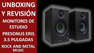 UNBOXING Y REVISION DE MONITORES DE ESTUDIO PRESONUS ERIS DE 35 PULGADAS [upl. by Lilly]