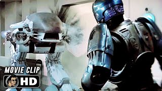 RoboCop Vs ED 209 Scene  ROBOCOP 1987 SciFi Movie CLIP HD [upl. by Nagram731]