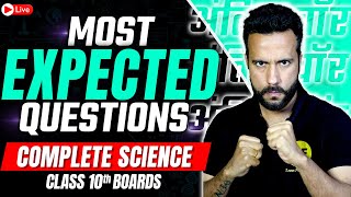 Most Expected Questions of Complete Science  Class 10th Science Board Exam 202324 By Ashu Sir [upl. by Nwahsor]