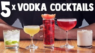 5 x Easy Vodka Cocktails part 1 [upl. by Ramyar]