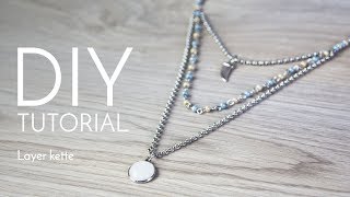 Layer Kette  DIY Anleitung  Perlenladen Online [upl. by Ahsined]