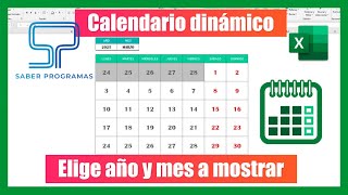 📆 CALENDARIO PERPETUO en Excel sin macros  📅 Calendario dinámico [upl. by Ragucci285]