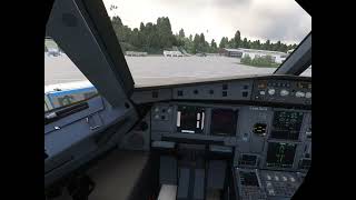 FlyByWire Simulations A32NX testing Cold start take off amp landing [upl. by Leitman996]