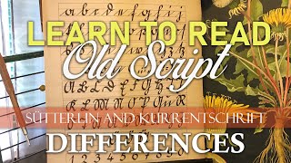 Sütterlin and Kurrentschrift Differences  Learn to Read Old German Script [upl. by Nirrek]