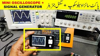 495 DS211 Mini Digital Oscilloscope With 1MHz Signal Generator [upl. by Rizzo]