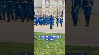 Belgian Cenotaph Parade Belgian Armed Forces [upl. by Sibella898]