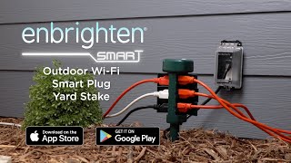 74517 Enbrighten Outdoor WiFi Smart Plug Yard Stake  Overview [upl. by Lotsirhc424]