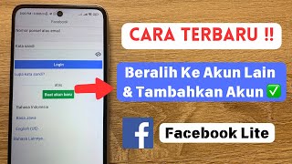 Cara Beralih Akun Facebook Lite [upl. by Nhguaval]