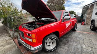 OBS gets new shocks 1989 GMC [upl. by Abbotson]