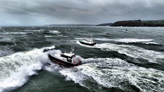 South Esk amp Ederra 7 Interceptor 48 pilot boats rough weather sea trials [upl. by Anner]