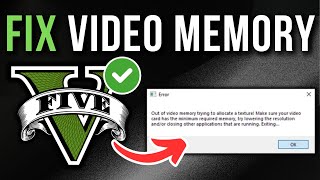 How To Fix GTA V Out Of Video Memory Trying To Allocate A Texture [upl. by Asirak366]