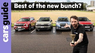 Kia Sportage vs Mitsubishi Outlander vs Subaru Forester vs Hyundai Tucson 2022 comparison review [upl. by Chet]