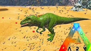 So close  ARK Survival Evolved 1000 Compy MEGA ARMY VS Giganotosaurus [upl. by Gardas]