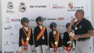 Campeonato de España de Doma Clásica de Ponis Entrevista a las cuatro campeonas [upl. by Joash]