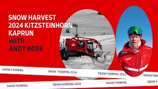 Snow Farming on the Kitzsteinhorn Glacier in Kaprun Austria 2024 [upl. by Acimak]