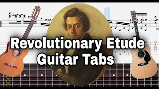 Chopin  Revolutionary Etude op 10 No 12 Guitar Tabs [upl. by Yseulta]