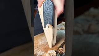 Formon Japones Filo extremo woodcarving carving satisfying woodworking [upl. by Alyal]