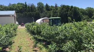 2018 Highbush Blueberry Optimized Sprayer [upl. by Retlaw]