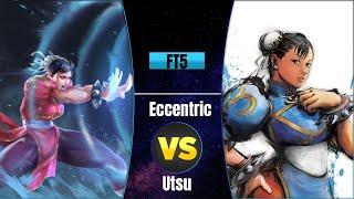 Eccentric vs Utsu FT5 UMVC3 [upl. by Llennor]