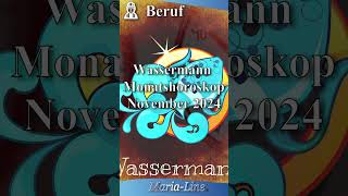 Wassermann BERUF 👷‍♀️ Horoskop November 2024 [upl. by Idak]