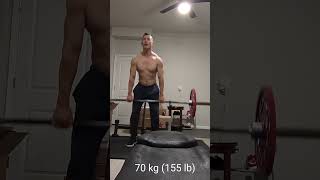 111824 Romanian Deadlift 70 kg 155 lb x 15 Reps [upl. by Notlem918]