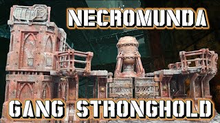 Necromunda Gang Stronghold Warhammer 40K Terrain build and paint tutorial [upl. by Aisatal162]