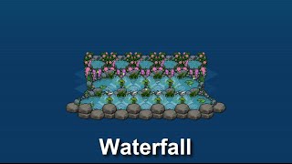 How to BUILD a Habbo Japanese Waterfall [upl. by Stimson]