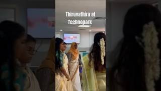 Thiruvathira at Technopark part2 thiruvathira technopark techies trivandrum [upl. by Yderf]