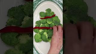 Easy amp Healthy Christmas Appetizer Idea  Christmas Tree Veggie Platter [upl. by Aettam]