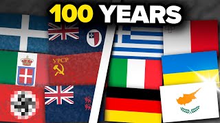 Evolution of ALL European Flags Over Last 100 Years 19232024 [upl. by Akem]