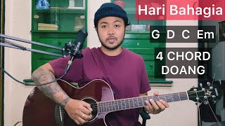 Chord Gampang Hari Bahagia  Atta Halilintar Aurel Hermansyah Arya Nara Tutorial Gitar [upl. by Alake]