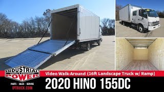 16ft Morgan Proscape Landscape Truck with Ramp  Dallas 2020 HINO 155DC [upl. by Yentrac]