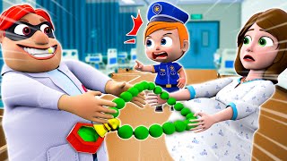 FAKE Doctor Go Away 🚨  Smart Kid Saves Mommy Pregnant 👶🥇  NEW✨ Nursery Rhymes for Kids [upl. by Roxanna]