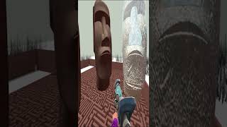 Giant moai in maze gmod nextbots garrysmod maze giant moai [upl. by Htepsle623]