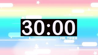 30 Minute Countdown Timer with Music for Kids [upl. by Furnary200]