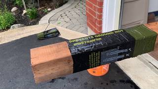 Postsaver Installation Using A Plumber Torch  Fence Armor [upl. by Odlareg]