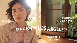 LA VLOG • Tattooing cooking amp getting in the groove 🍝 [upl. by Enovad]