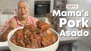 Pork Asado Recipe using fresh tomatoes  Chef Tatung  SIMPOL [upl. by Nivej430]