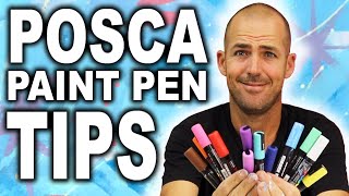 Top 10 Tips and Tricks for using POSCA Paint Pens and Paint Markers [upl. by Elleoj129]