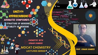 UNIT14LECTURE3AROMATIC HYDROCARBONSSTRUCTURE amp STABILITYMDCATChemistry with Usman Hameed [upl. by Schultz]