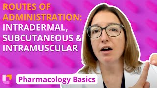 Routes of administration Intradermal Subcutaneous Intramuscular  Pharm Basics  LevelUpRN [upl. by Lednyc]