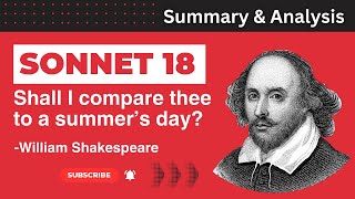 Sonnet 18 by William Shakespeare Summary Analysis Themes amp Questions Answers sonnet18 [upl. by Serle]