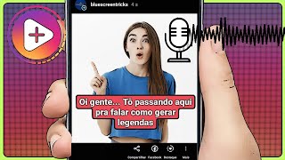 Como Colocar Legenda Automática no Story do instagram [upl. by Asus]